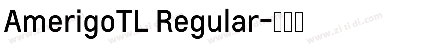 AmerigoTL Regular字体转换